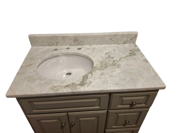 Bathroom vanity with stone top